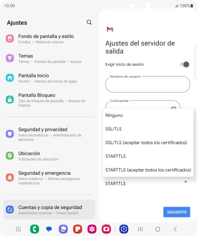 Pulsa SSL/TLS.