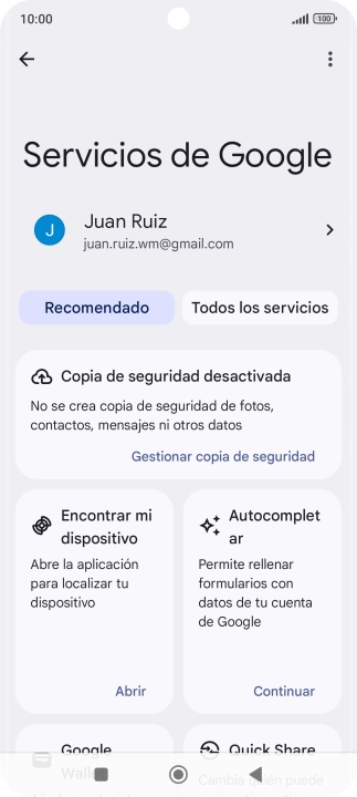 Pulsa Encontrar mi dispositivo. Pulsa Encontrar mi dispositivo.