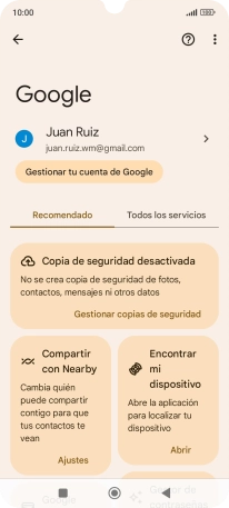 Pulsa Encontrar mi dispositivo.