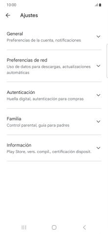 Pulsa Preferencias de red.