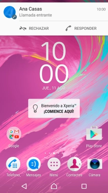 Si el bloqueo de pantalla está desactivado, pulsa RESPONDER.