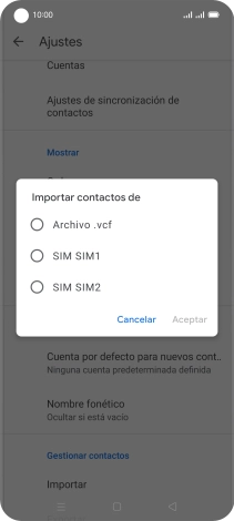 Pulsa la tarjeta SIM deseada. Pulsa la tarjeta SIM deseada.