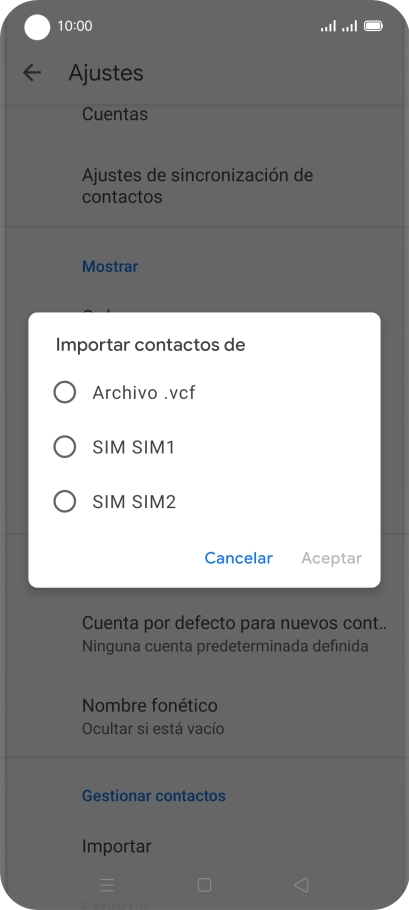 Pulsa la tarjeta SIM deseada. Pulsa la tarjeta SIM deseada.