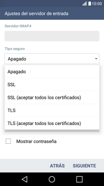 Pulsa el ajuste deseado.