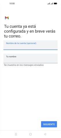 Pulsa Tu nombre e introduce el nombre del remitente.