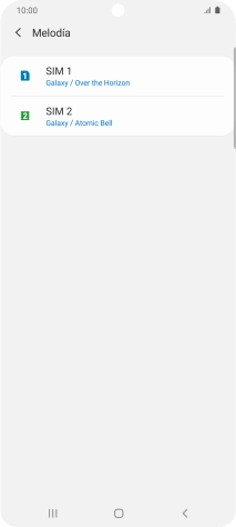 Pulsa el nombre de la tarjeta SIM.