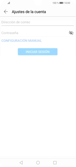 Pulsa Dirección de correo e introduce tu dirección de correo electrónico.