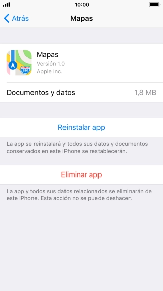 Pulsa la tecla de inicio para terminar y regresar a la pantalla de inicio.