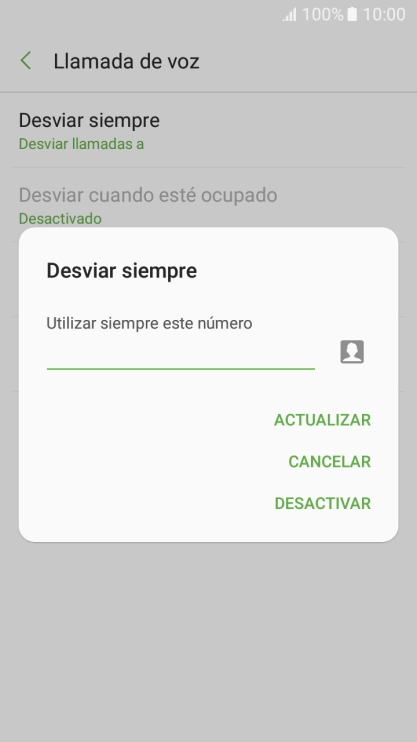 Pulsa DESACTIVAR.