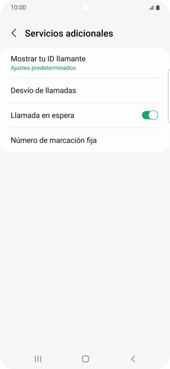 Pulsa Desvío de llamadas.