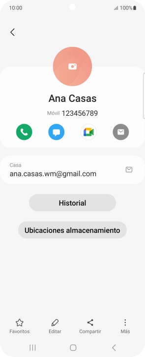 Pulsa el icono de realizar llamadas.