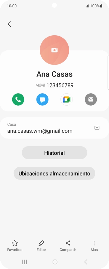 Pulsa el icono de realizar llamadas.