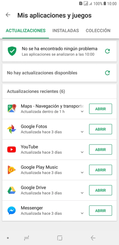 Pulsa INSTALADAS.