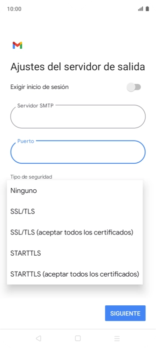 Pulsa SSL/TLS.
