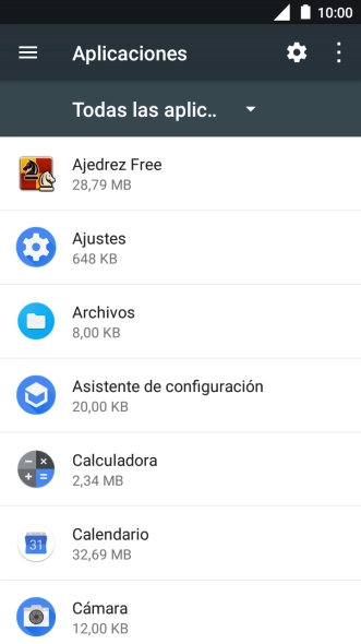 Pulsa la app deseada.