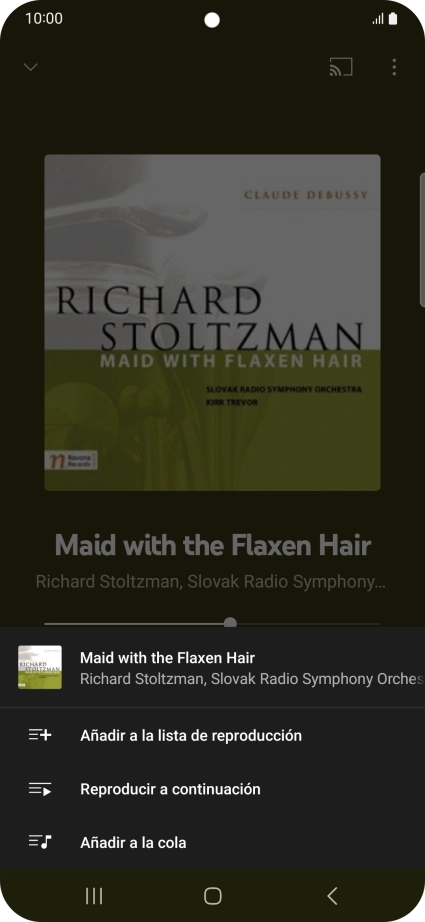 Pulsa Añadir a la lista de reproducción.