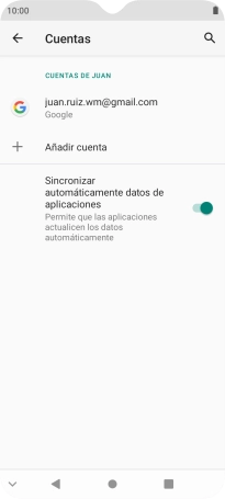 Pulsa Añadir cuenta.