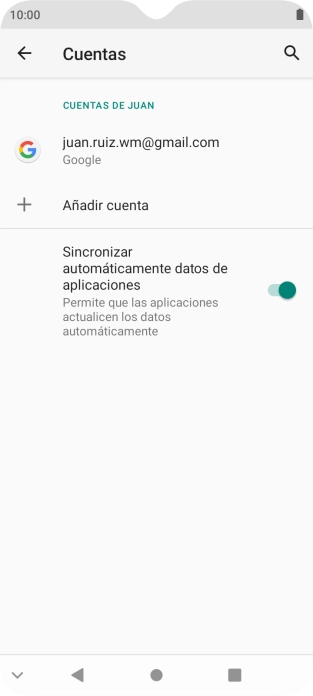 Pulsa Añadir cuenta.