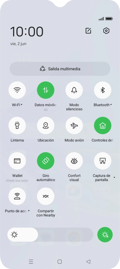 Pulsa Modo avión para activar o desactivar la función. Pulsa Modo avión para activar o desactivar la función.