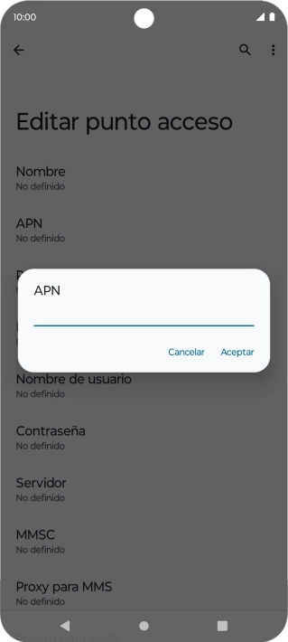 Introduce airtelwap.es y pulsa Aceptar.