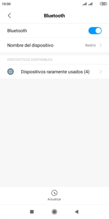 Pulsa Dispositivos raramente usados.
