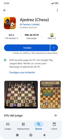 Pulsa Instalar y sigue las indicaciones de la pantalla para instalar la app.