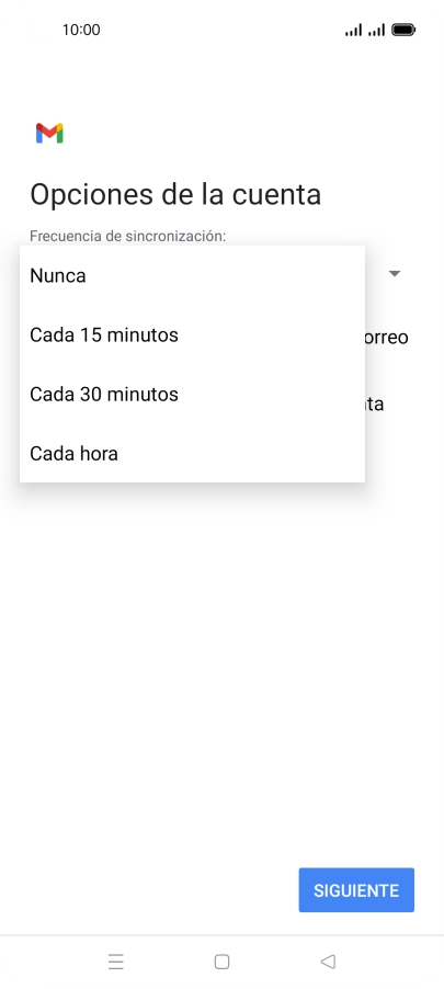 Pulsa el ajuste deseado.