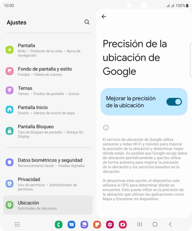 Pulsa el indicador junto a 