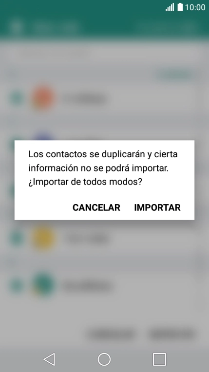 Pulsa IMPORTAR.