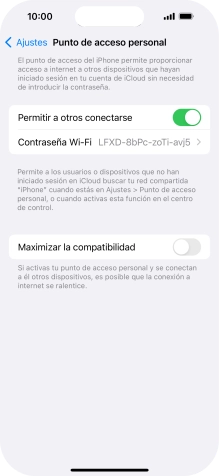 Desliza el dedo hacia arriba desde la parte inferior de la pantalla para terminar y volver a la pantalla de inicio.