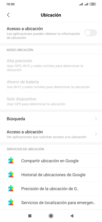 Pulsa el indicador junto a 