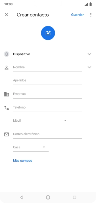Pulsa Nombre e introduce el nombre deseado.