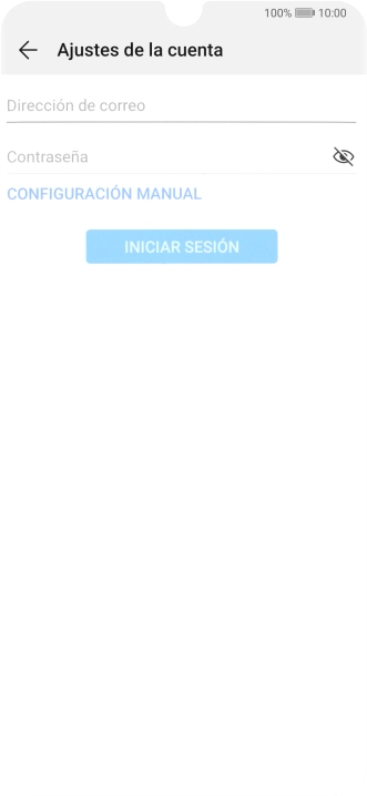 Pulsa Dirección de correo e introduce tu dirección de correo electrónico.