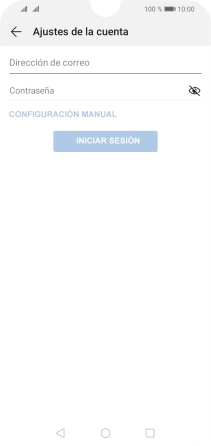 Pulsa Dirección de correo e introduce tu dirección de correo electrónico.