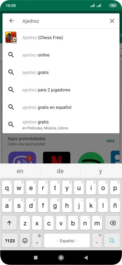 Introduce el nombre del tema o de la app y pulsa el icono de búsqueda. Introduce el nombre del tema o de la app y pulsa el icono de búsqueda.