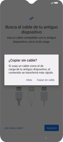 Pulsa Copiar sin cable.