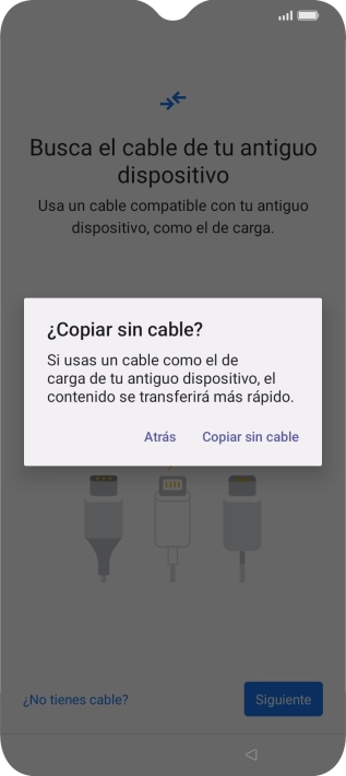 Pulsa Copiar sin cable.