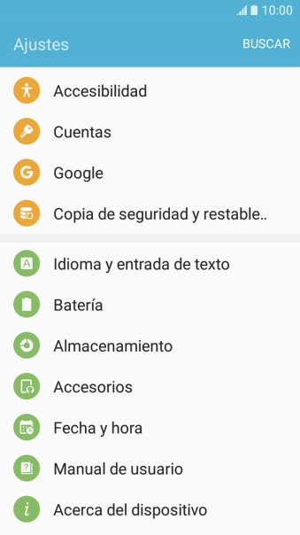 Pulsa Acerca del dispositivo.