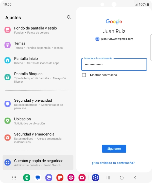 Pulsa Siguiente.