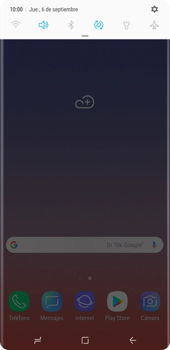 Pulsa el icono de ajustes.