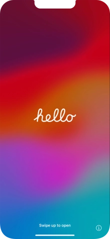 Desliza el dedo hacia arriba desde la parte inferior de la pantalla.