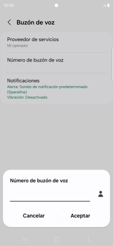 Introduce 22177 y pulsa Aceptar.