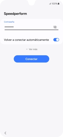 Introduce la contraseña de la red wifi y pulsa Conectar.
