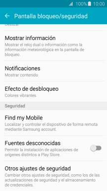 Pulsa Otros ajustes de seguridad.