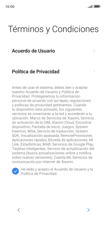 Pulsa la flecha hacia la derecha.