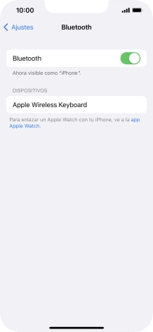 Pulsa el dispositivo Bluetooth deseado y sigue las indicaciones de la pantalla para vincular el dispositivo al teléfono.