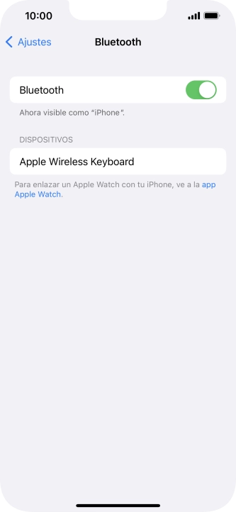 Pulsa el dispositivo Bluetooth deseado y sigue las indicaciones de la pantalla para vincular el dispositivo al teléfono.