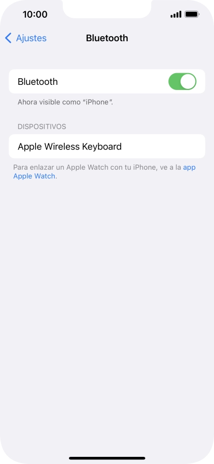 Pulsa el dispositivo Bluetooth deseado y sigue las indicaciones de la pantalla para vincular el dispositivo al teléfono.
