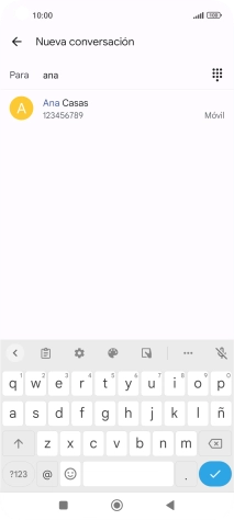 Pulsa el contacto deseado.