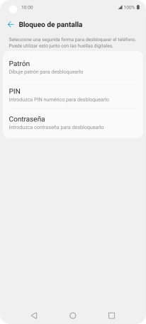 Pulsa el código de seguridad deseado y sigue las indicaciones de la pantalla para crear un código de seguridad del teléfono adicional.